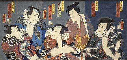 歌川国明「（青砥稿花紅彩画）」（1862）