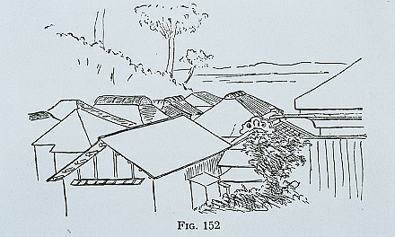 家々の屋根“Japan Day by Day”，FIG.152