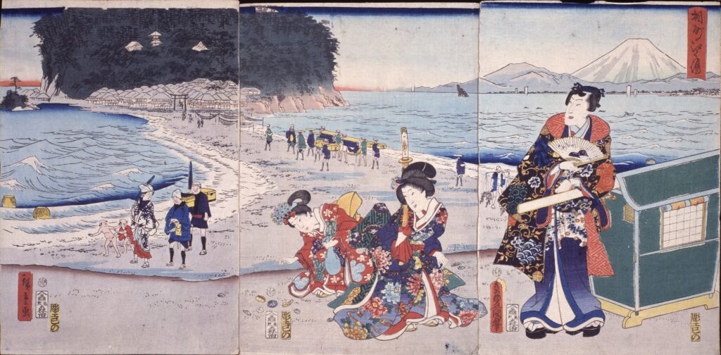 三代歌川豊国・二代歌川広重 相州江之嶋