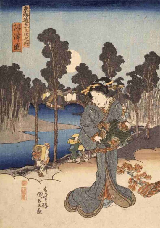 東海道五拾三次之内　沼津図