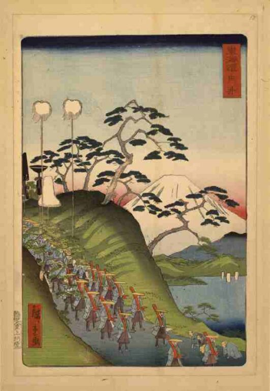 東海道　由井（上洛東海道）