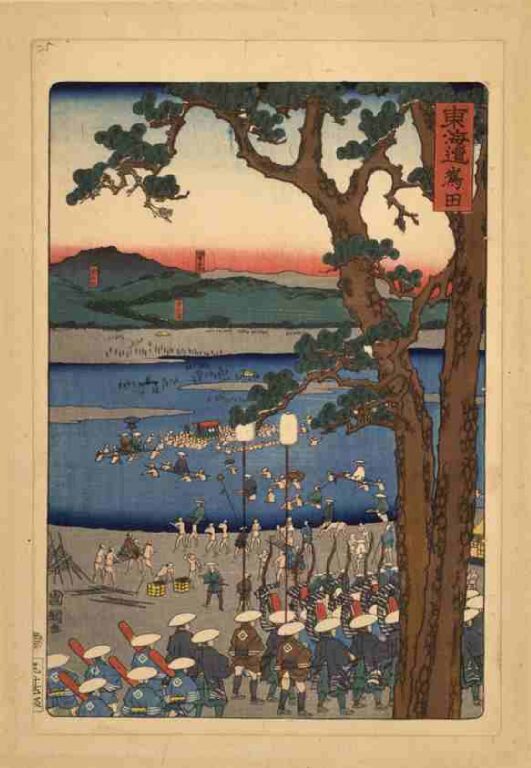 東海道　嶌田（上洛東海道）
