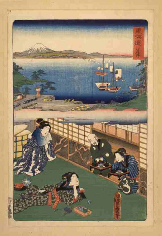 東海道　荒井（上洛東海道）