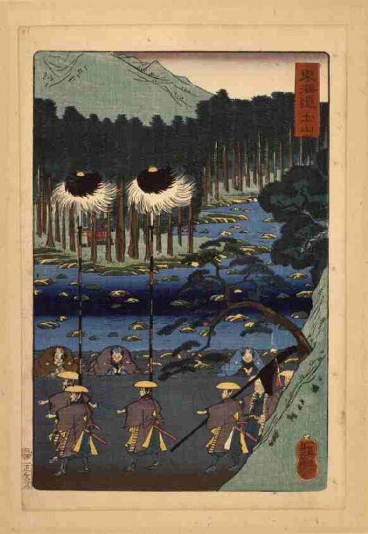 東海道　土山（上洛東海道）