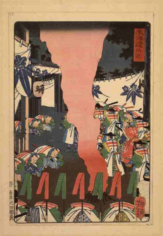 東海道　石部（上洛東海道）