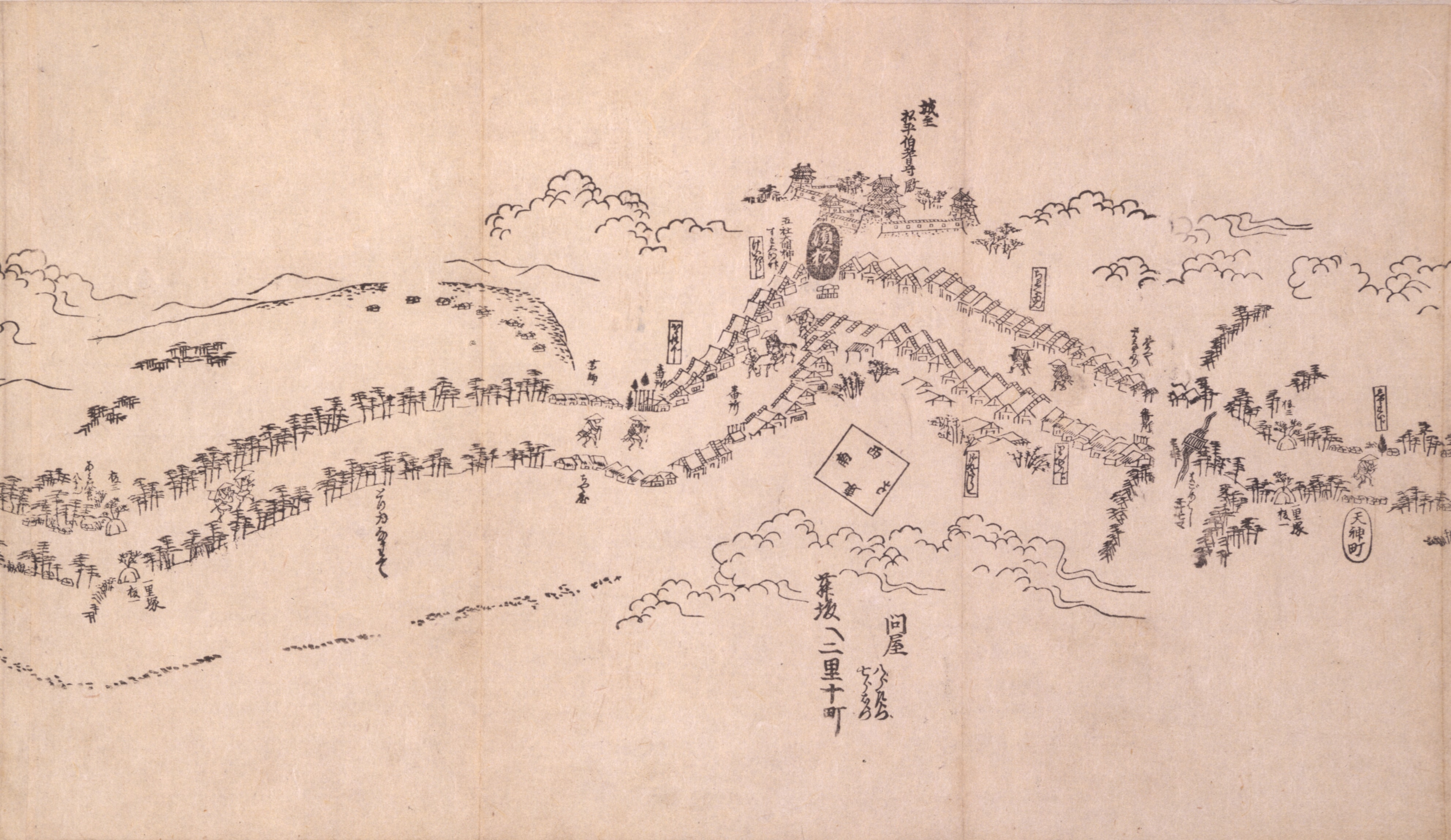 東海道分間之図　四十三